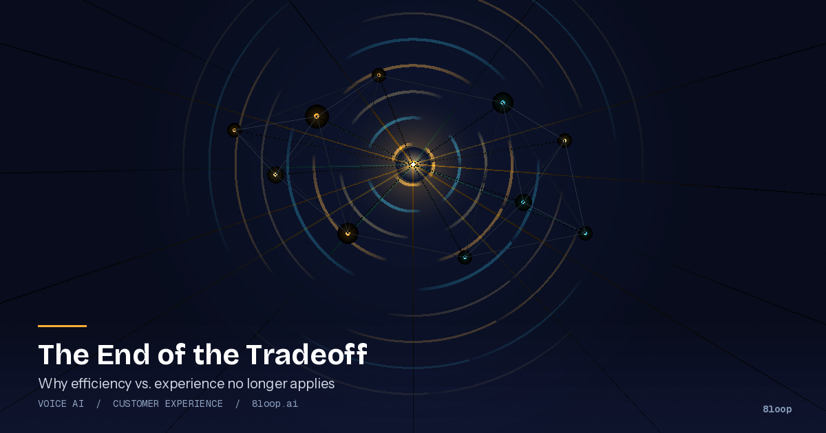 The End of the Efficiency vs. Experience Tradeoff: Why Customer Support Is About to Change Forever
